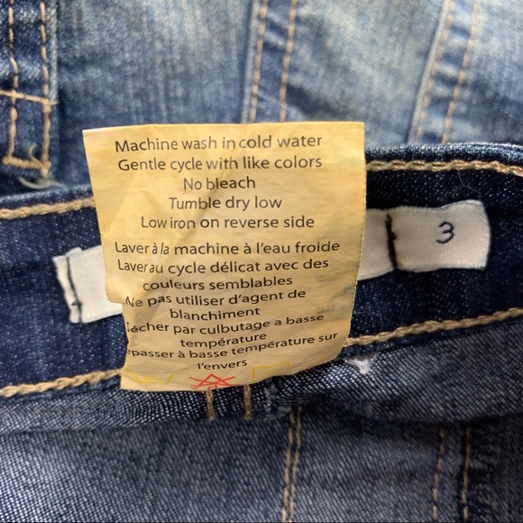 U2B Urban Basics Blue Denim Short Overall Size 3 - Picture 6 of 6